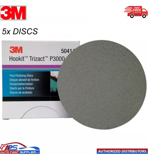5x 3M 50415 Trizact Finishing/Blending Disc P3000 Grit 75mm Sanding